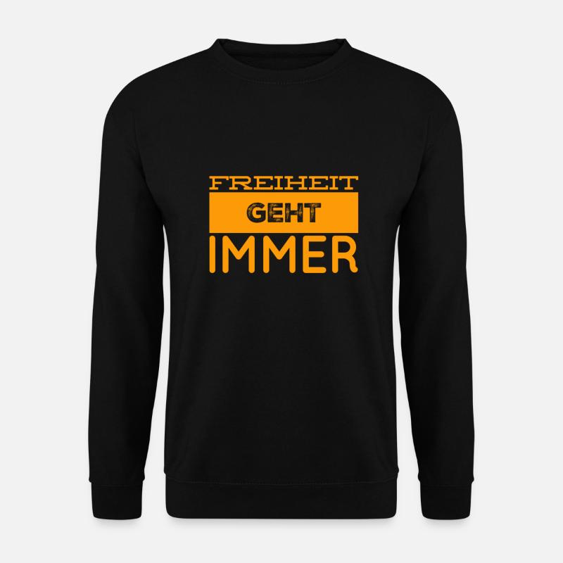 La liberté, c’est mon truc - Sweat-shirt Unisexe - noir