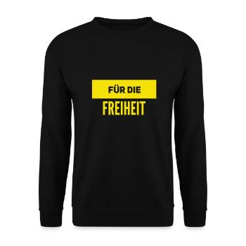 Je suis pour la liberté - Sweat-shirt Unisexe - noir - Devant - Alina (178cm) & Michal (187cm)