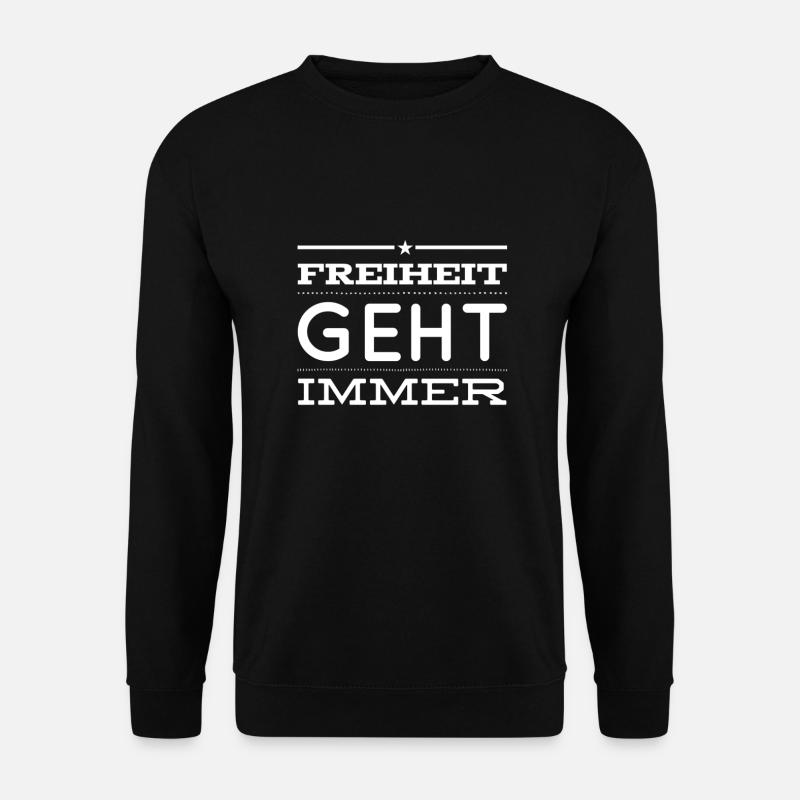I like the freedom - Unisex Sweatshirt - black