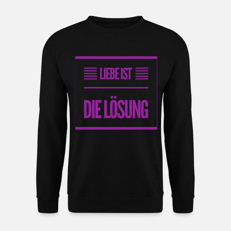 ich liebe die Liebe - Unisex Pullover - Schwarz