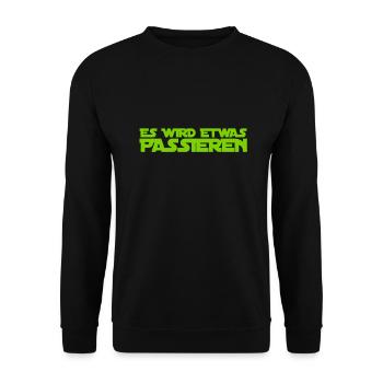 This will happen soon - Unisex Sweatshirt - black - Front - Alina (178cm) & Michal (187cm)