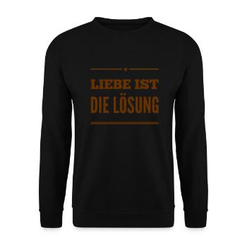 Je me concentre sur la solution - Sweat-shirt Unisexe - noir - Devant - Alina (178cm) & Michal (187cm)