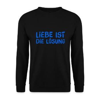 Je vis l’amour - Sweat-shirt Unisexe - noir - Devant - Alina (178cm) & Michal (187cm)