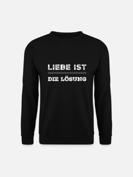 I live in love - Unisex Sweatshirt - black