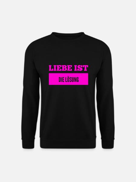 ich liebe das Leben - Unisex Pullover - Schwarz