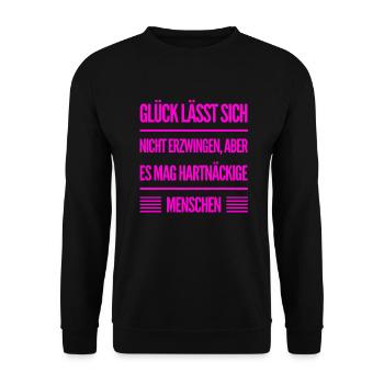 Je suis têtu - Sweat-shirt Unisexe - noir - Devant - Alina (178cm) & Michal (187cm)