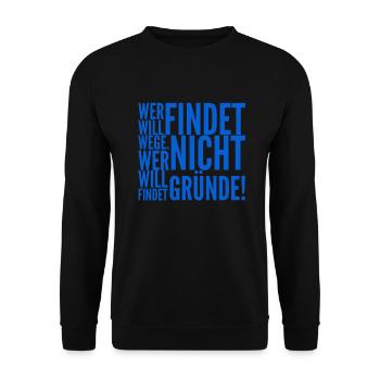 ich habe die Wahl - Unisex Pullover - Schwarz - Vorne - Alina (178cm) & Michal (187cm)