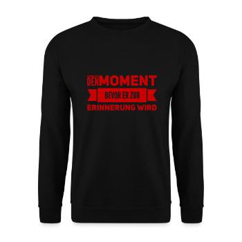 Je vis dans l’ici et maintenant - Sweat-shirt Unisexe - noir - Devant - Alina (178cm) & Michal (187cm)
