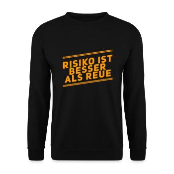 Je préfère le risque - Sweat-shirt Unisexe - noir - Devant - Alina (178cm) & Michal (187cm)