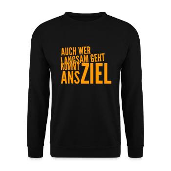 Je prends mon temps - Sweat-shirt Unisexe - noir - Devant - Alina (178cm) & Michal (187cm)