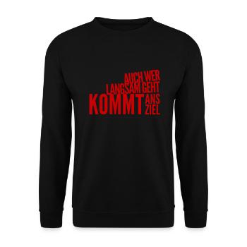 Prends ton temps - Sweat-shirt Unisexe - noir - Devant - Alina (178cm) & Michal (187cm)