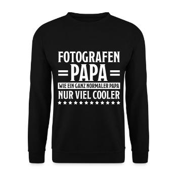 Fotograf Lustiger Spruch Beruf Fotografen Geschenk - Unisex Pullover - Schwarz - Vorne - Alina (178cm) & Michal (187cm)