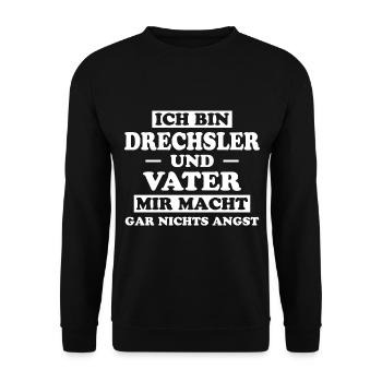Drechsler Lustiger Spruch Job Drechsler Geschenk - Unisex Pullover - Schwarz - Vorne - Alina (178cm) & Michal (187cm)