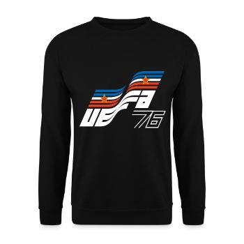 Yougoslavie - Football design 1976 (w) - Sweat-shirt Unisexe - noir - Devant - Alina (178cm) & Michal (187cm)