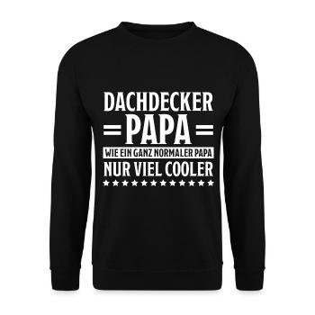 Dachdecker Handwerker Spruch Dachdecker Geschenk - Unisex Pullover - Schwarz - Vorne - Alina (178cm) & Michal (187cm)