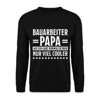 Bauarbeiter Lustiger Spruch Baustelle Job Geschenk - Unisex Pullover - Schwarz - Vorne - Alina (178cm) & Michal (187cm)
