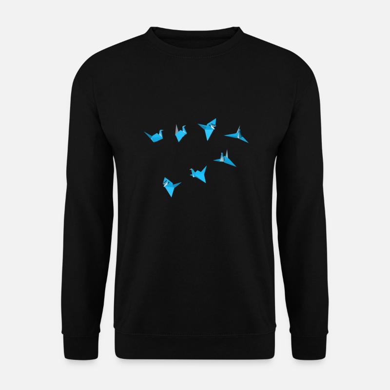 Origami Bird - Unisex Pullover - Schwarz