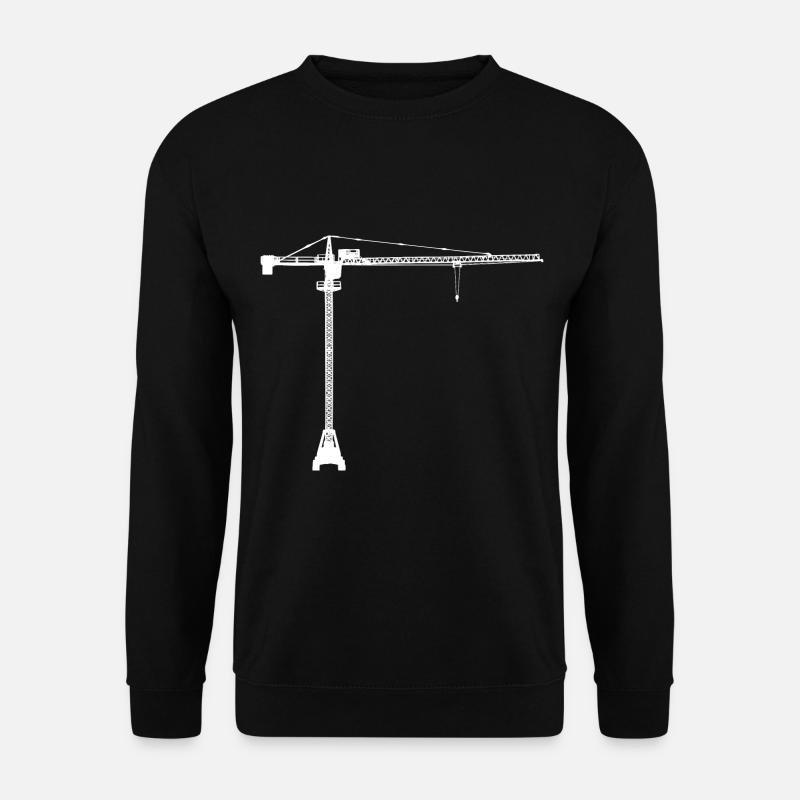 Turmdrehkran TDK Oberdreher Kran - Unisex Pullover - Schwarz