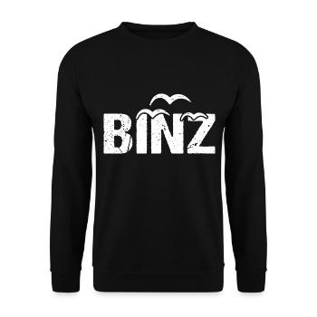 Binz Möwen Ostsee Seebad Binz - Unisex Pullover - Schwarz - Vorne - Alina (178cm) & Michal (187cm)