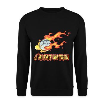 Petanque Petanque Geschenke für einen Petanque - Unisex Pullover - Schwarz - Vorne - Alina (178cm) & Michal (187cm)
