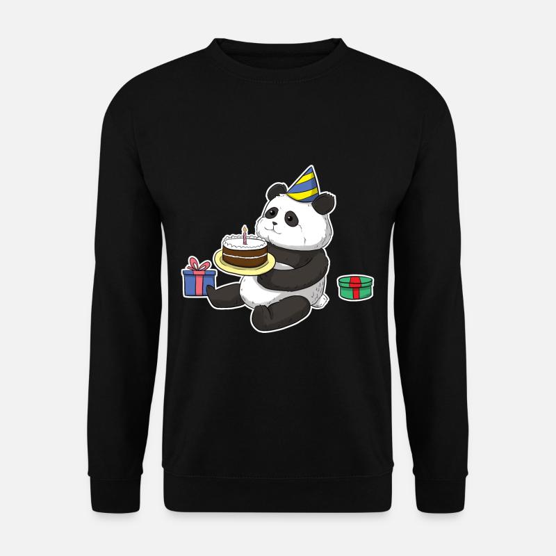 Panda Birthday Bday Birthday - Unisex Sweatshirt - black