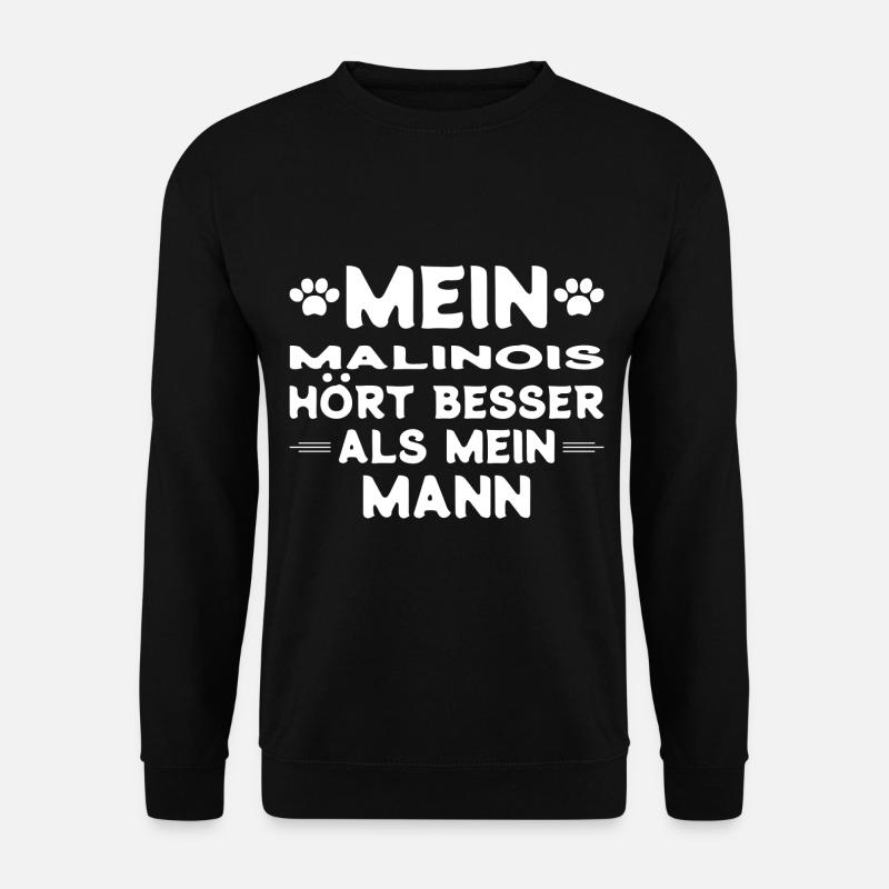 Malinois Ehemann - Unisex Pullover - Schwarz