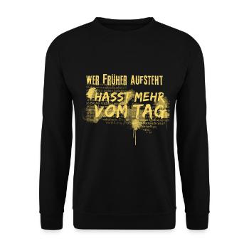 Misanthrop - Unisex Pullover - Schwarz - Vorne - Alina (178cm) & Michal (187cm)