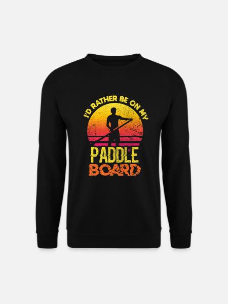 SUP Stand Up Paddle Wassersport Surf Geschenk - Unisex Pullover - Schwarz