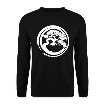 bonsai - Unisex Sweatshirt - black - Front - Alina (178cm) & Michal (187cm)