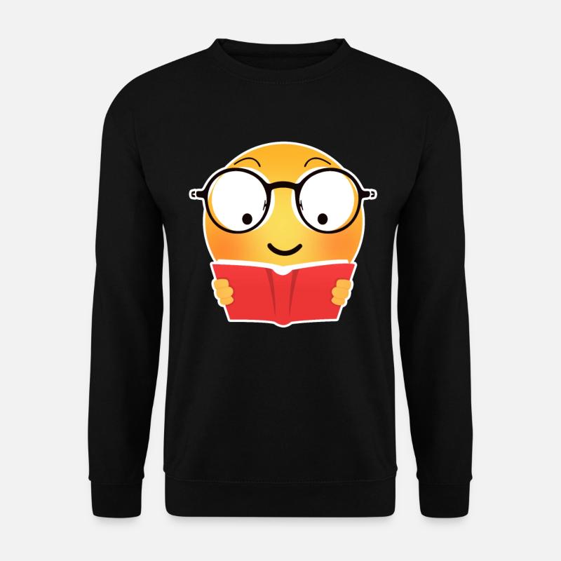 Emoji reading - Unisex Sweatshirt - black