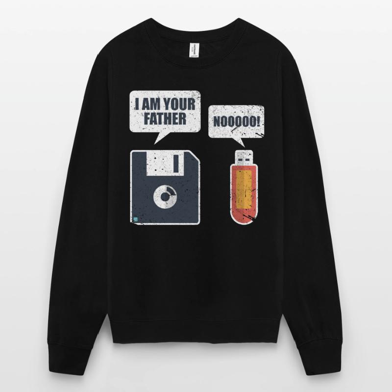 USB Floppy Disk Speicher Computer Nerd Geschenk Unisex Pullover