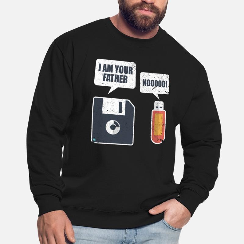 USB Floppy Disk Memory Computer Nerd Gift Unisex Sweatshirt