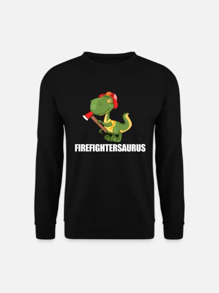 Feuerwehr Dinosaurier - Unisex Pullover - Schwarz