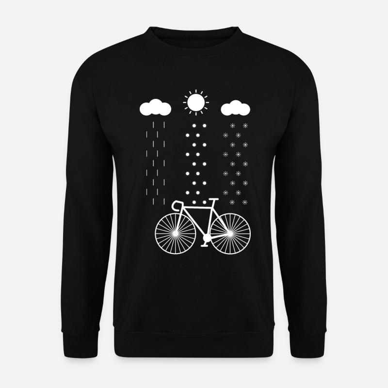 Radfahren, All Wetter Radfahrer,Regen,Schnee,Sonne - Unisex Pullover - Schwarz
