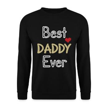 Cadeau de la fête des pères, cadeau de la fête des pères - Sweat-shirt Unisexe - noir - Devant - Alina (178cm) & Michal (187cm)