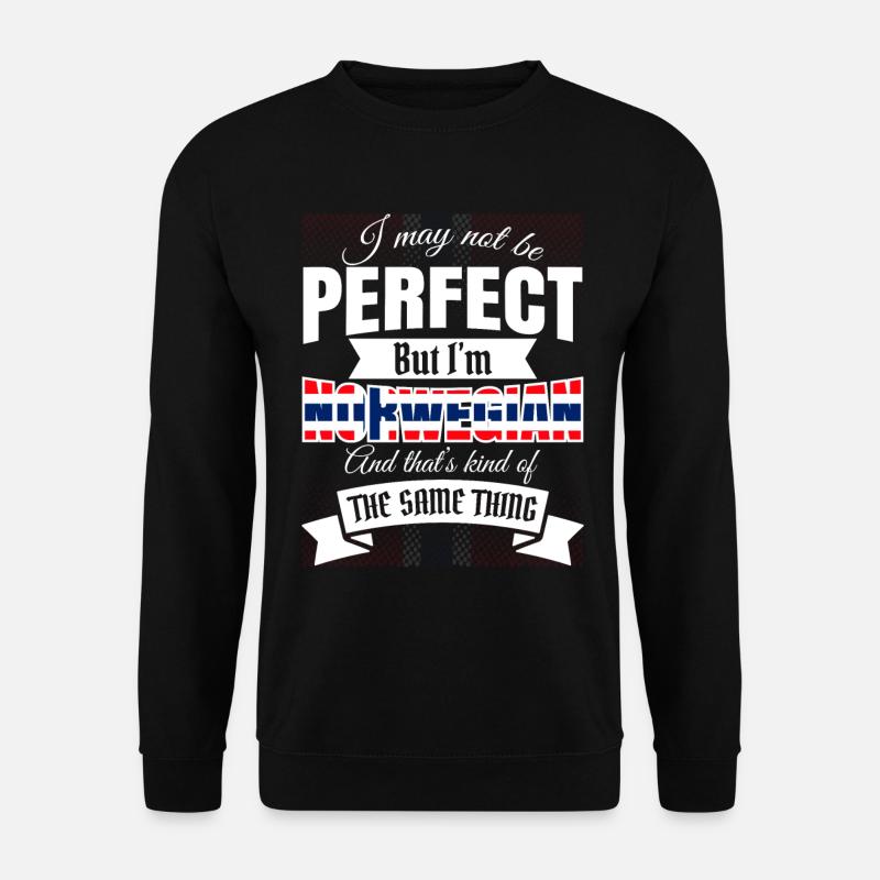 Norwegen Norwegisch Norweger Geschenkidee Lustig - Unisex Pullover - Schwarz