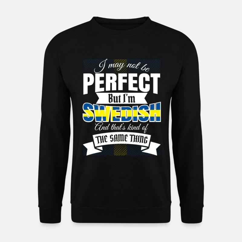 Schweden Schwedisch Geschenk Schwede Lustig Witz - Unisex Pullover - Schwarz