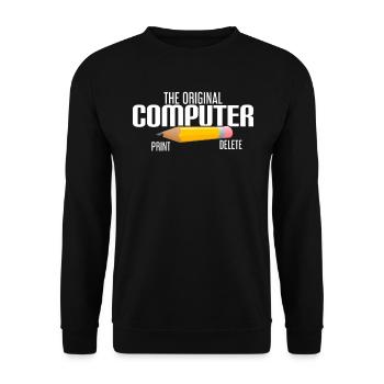 L'ordinateur d'origine - Sweat-shirt Unisexe - noir - Devant - Alina (178cm) & Michal (187cm)