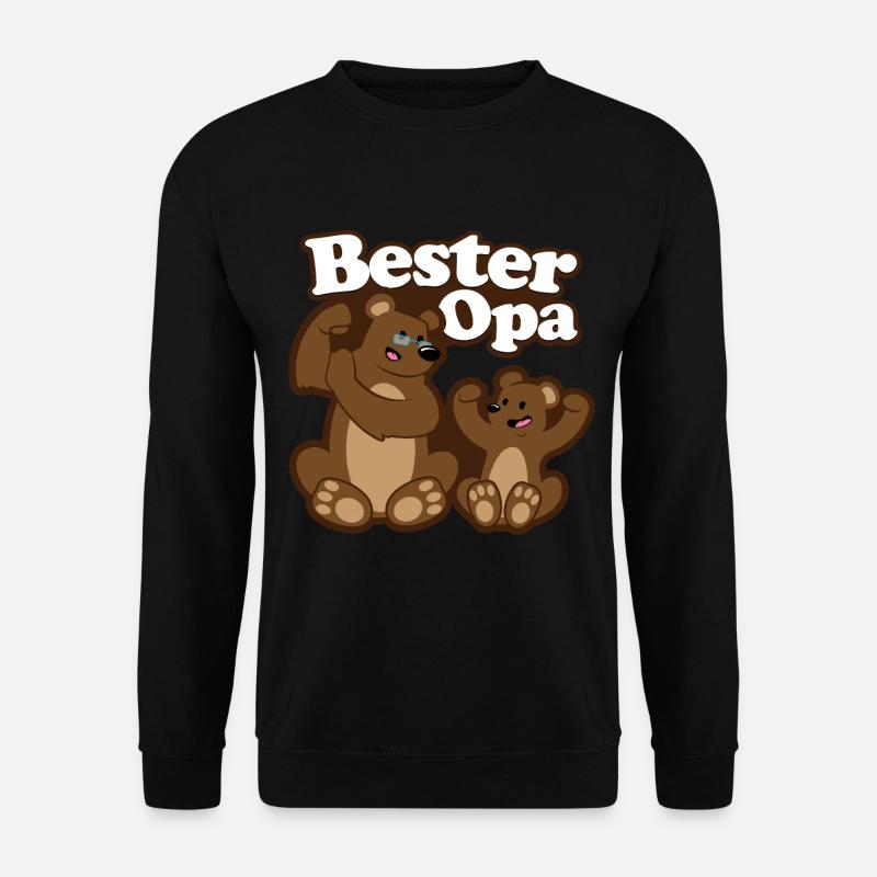 Großvater und Enkel - Opa ist der Größte - Unisex Pullover - Schwarz