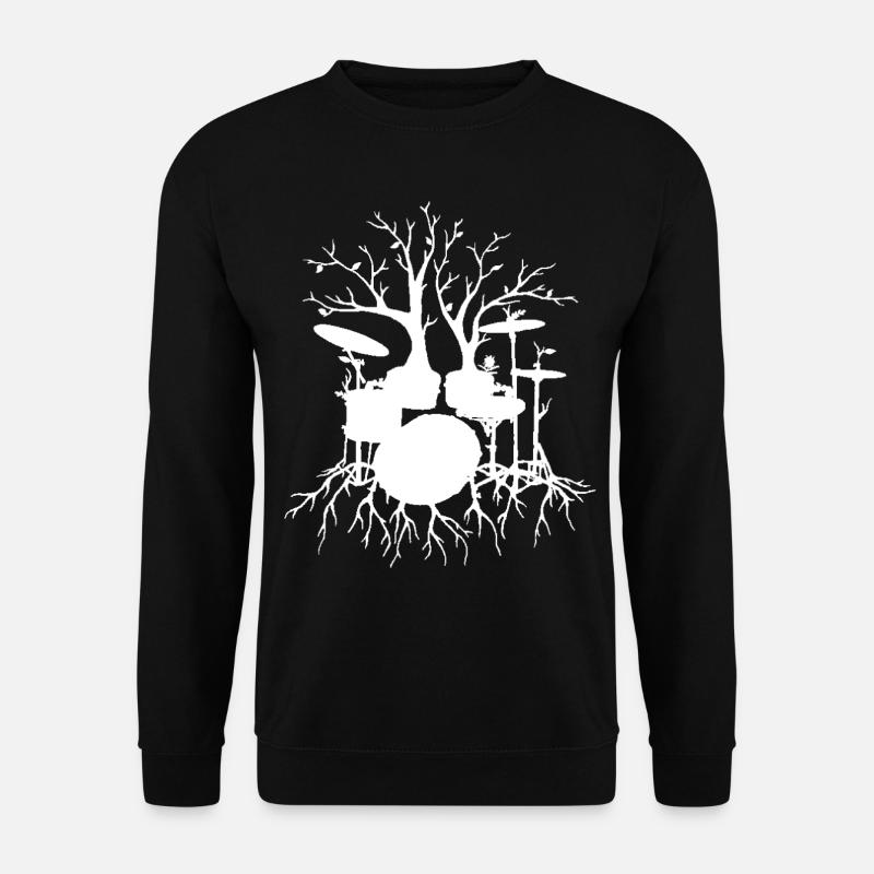 Live the Beat Drum T-Shirt, Drummer Gift for Music - Unisex Pullover - Schwarz