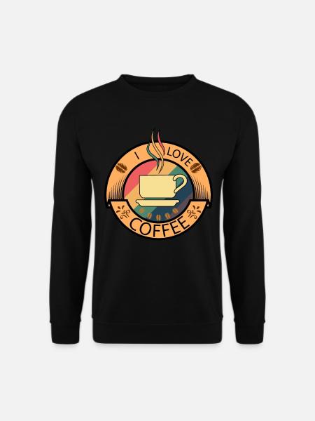 Coffee. I love coffee - Unisex Sweatshirt - black