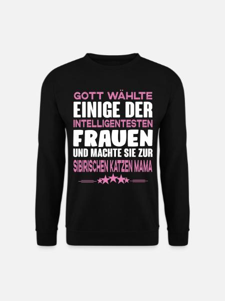 Sibirische Katze - Unisex Pullover - Schwarz