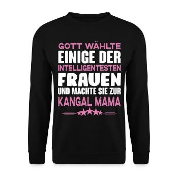 Kangal Mama - Unisex Pullover - Schwarz - Vorne - Alina (178cm) & Michal (187cm)
