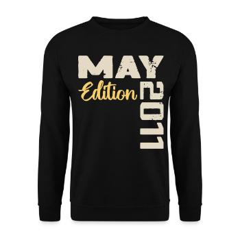 Mai 2011 Anniversaire Mai 2011 Cadeau Mai 2011 Mai - Sweat-shirt Unisexe - noir - Devant - Alina (178cm) & Michal (187cm)