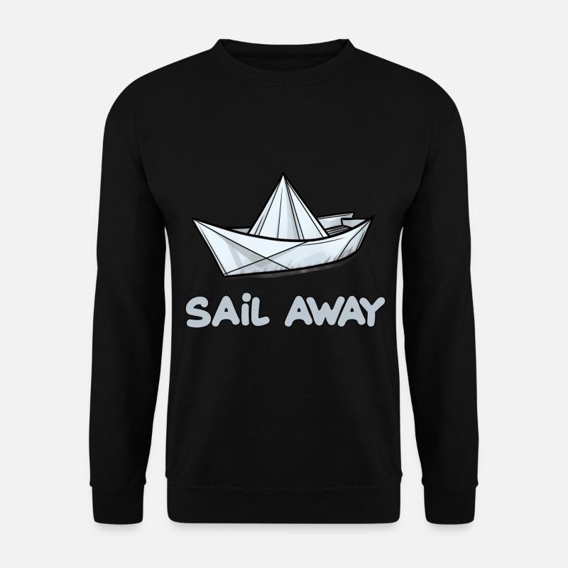 Papierschiff Papierboot Papierschiffchen - Unisex Pullover - Schwarz