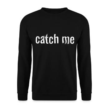 Catch Me Gift Ghost Halloween Cool - Unisex Sweatshirt - black - Front - Alina (178cm) & Michal (187cm)