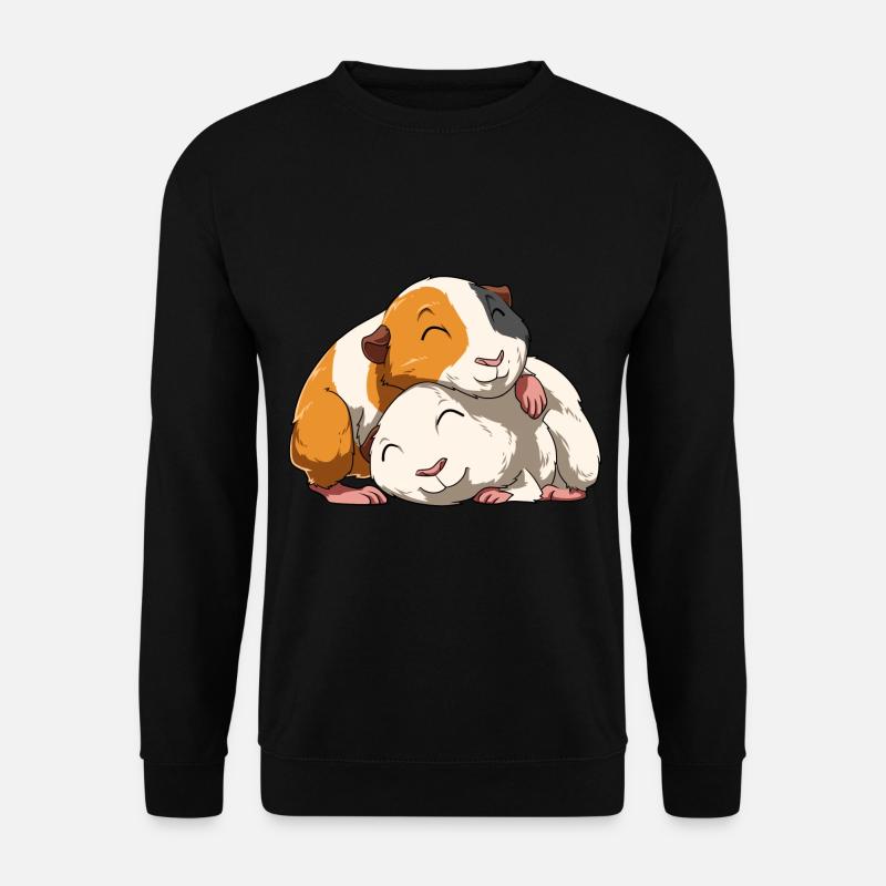 Meerschweinchen Pärchen - Unisex Pullover - Schwarz