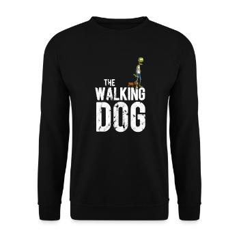 THE WALKING DOG - Sweat-shirt Unisexe - noir - Devant - Alina (178cm) & Michal (187cm)