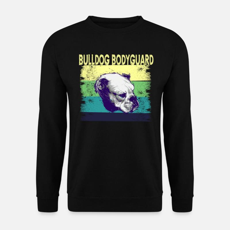Old English Bulldog dein Bodyguard und Freund - Unisex Pullover - Schwarz