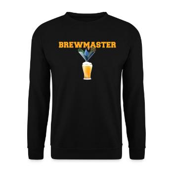 Brewmaster Braumeister Craft Beer Bier Brauer - Sweat-shirt Unisexe - noir - Devant - Alina (178cm) & Michal (187cm)